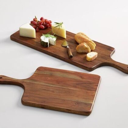 wooden cutting board set of 2